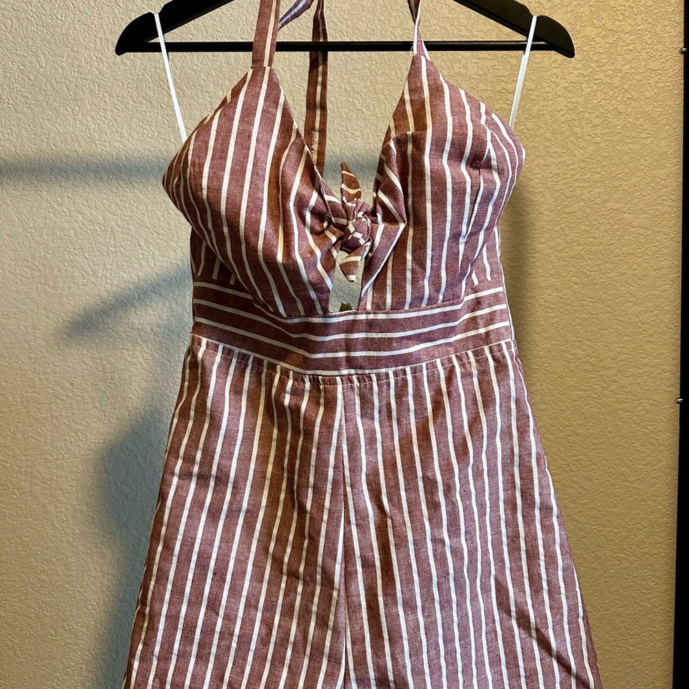 Striped Halter Dress